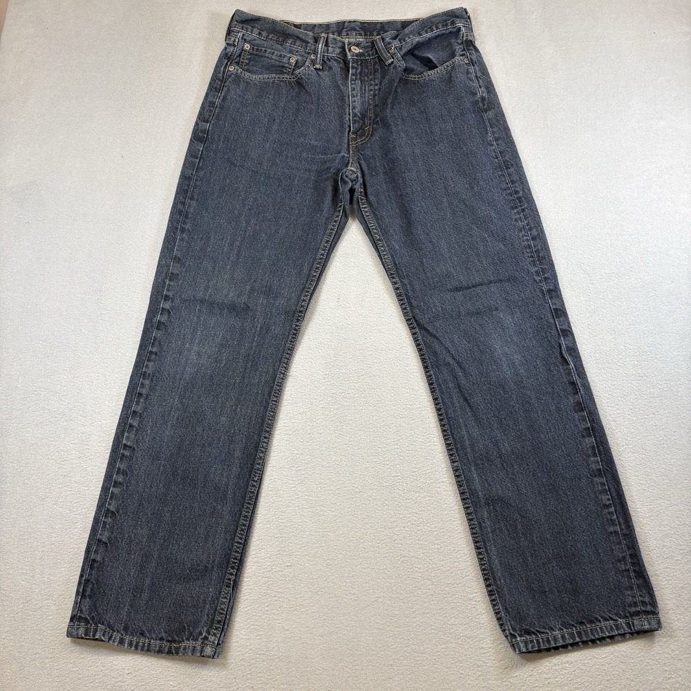 Levi's 514 Jeans Mens 34x32 Straight Fit Blue Denim Medium Wash